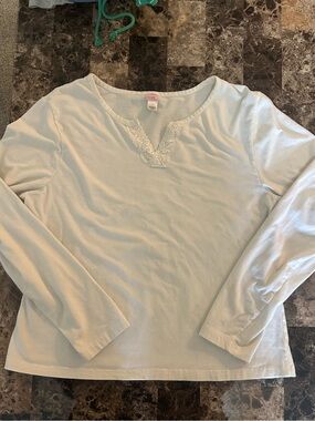 Vintage PINK Victoria's Secret White Top